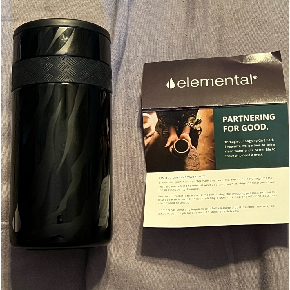 Elemental insulated stainless steel koozie